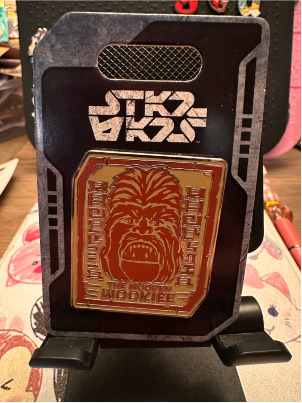 2026 Disney Parks Star Wars Galaxy’s Edge Chewbacca The Wooden Wookie OE Pin
